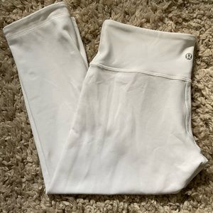 White Lululemon leggings